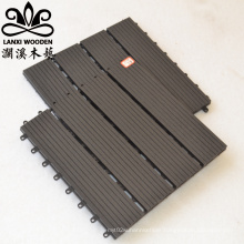 smooth sand surface new popular good quality low price WPC engineered flooring outdoor decking tiles wood plastic composite tile